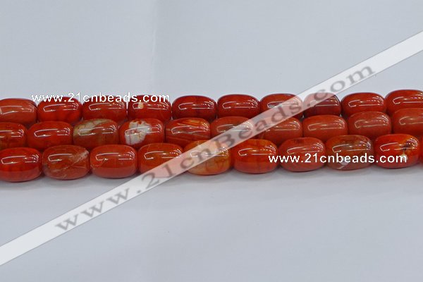 CAG9544 15.5 inches 13*18mm drum dragon veins agate beads