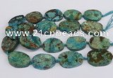 CAG9551 15.5 inches 25*35mm - 35*40mm freeform ocean agate beads