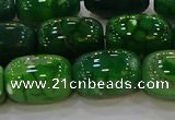 CAG9569 15.5 inches 13*18mm drum dragon veins agate beads