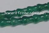 CAG959 15.5 inches 9*11mm vase-shaped green agate gemstone beads