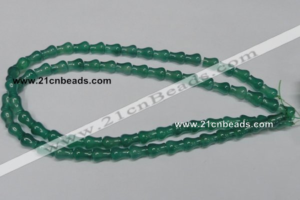 CAG959 15.5 inches 9*11mm vase-shaped green agate gemstone beads