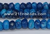 CAG9593 15.5 inches 5*8mm faceted rondelle crazy lace agate beads