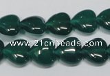 CAG962 15.5 inches 12*12mm heart green agate gemstone beads wholesale