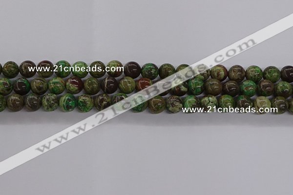 CAG9645 15.5 inches 6mm round ocean agate gemstone beads wholesale