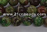 CAG9646 15.5 inches 8mm round ocean agate gemstone beads wholesale