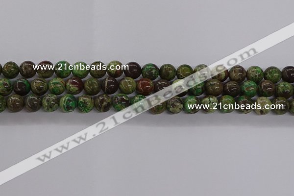 CAG9646 15.5 inches 8mm round ocean agate gemstone beads wholesale