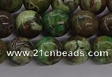 CAG9647 15.5 inches 10mm round ocean agate gemstone beads wholesale