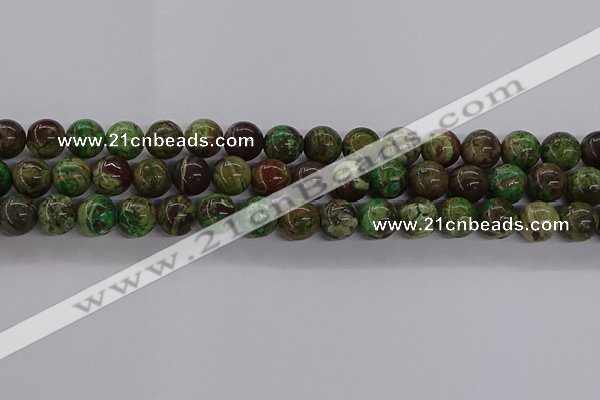 CAG9647 15.5 inches 10mm round ocean agate gemstone beads wholesale