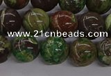 CAG9648 15.5 inches 12mm round ocean agate gemstone beads wholesale