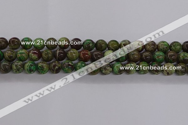 CAG9648 15.5 inches 12mm round ocean agate gemstone beads wholesale