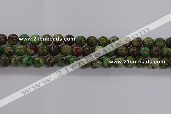 CAG9648 15.5 inches 12mm round ocean agate gemstone beads wholesale