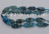 CAG9650 15.5 inches 20*40mm - 20*45mm freeform ocean agate beads