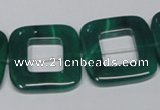 CAG968 15.5 inches 25*25mm square green agate gemstone beads wholesale