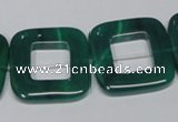 CAG968 15.5 inches 25*25mm square green agate gemstone beads wholesale