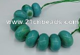 CAG9685 7.5 inches 20*35mm rondelle agate gemstone beads