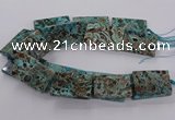 CAG9697 15.5 inches 30*45mm - 35*50mm rectangle ocean agate beads