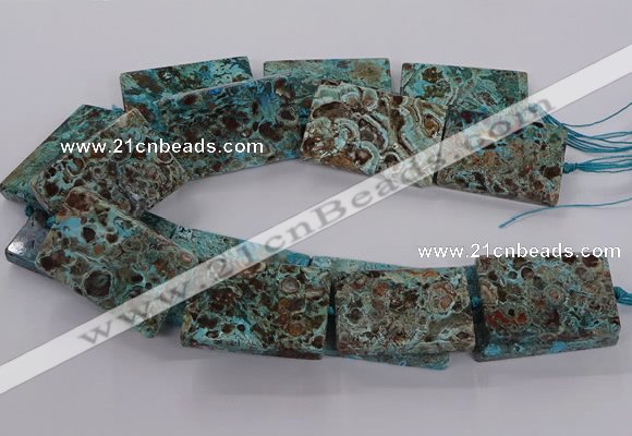 CAG9697 15.5 inches 30*45mm - 35*50mm rectangle ocean agate beads