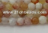 CAG9718 15.5 inches 4mm faceted round colorful agate beads