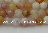 CAG9719 15.5 inches 6mm faceted round colorful agate beads wholesale