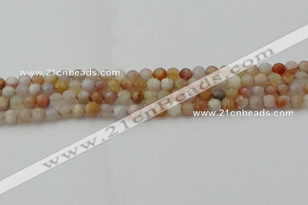 CAG9719 15.5 inches 6mm faceted round colorful agate beads wholesale