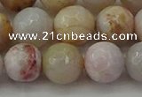 CAG9721 15.5 inches 10mm faceted round colorful agate beads wholesale