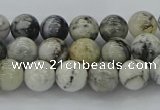 CAG9731 15.5 inches 6mm round black & white agate beads wholesale