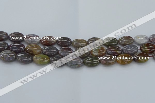 CAG9741 15.5 inches 12*16mm oval Indian agate beads wholesale