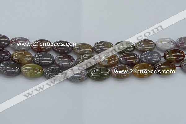 CAG9742 15.5 inches 13*18mm oval Indian agate beads wholesale