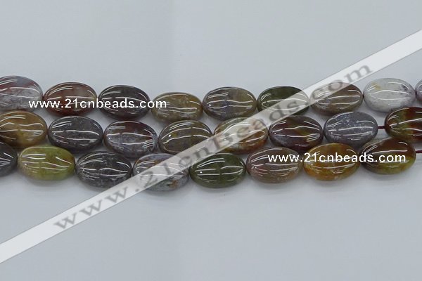 CAG9743 15.5 inches 15*20mm oval Indian agate beads wholesale
