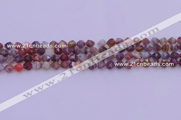 CAG9791 15.5 inches 6mm faceted nuggets botswana agate beads