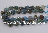 CAG9820 18*20mm - 25*30mm faceted freefrom dragon veins agate beads