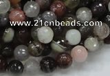 CAG984 15.5 inches 10mm faceted round botswana agate beads wholesale