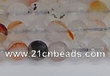 CAG9890 15.5 inches 6mm faceted round dendritic agate beads