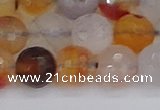 CAG9892 15.5 inches 10mm faceted round dendritic agate beads