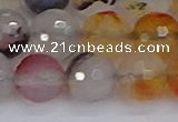 CAG9893 15.5 inches 12mm faceted round dendritic agate beads