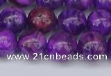 CAG9920 15.5 inches 10mm round purple crazy lace agate beads