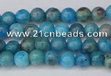 CAG9931 15.5 inches 4mm round blue crazy lace agate beads