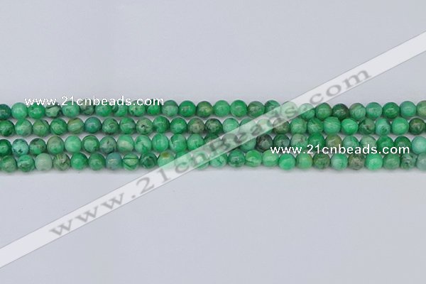 CAG9938 15.5 inches 4mm round green crazy lace agate beads