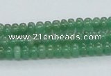 CAJ10 15.5 inches 4*6mm rondelle green aventurine jade beads