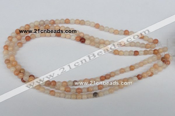 CAJ102 15.5 inches 6mm round red aventurine jade beads wholesale
