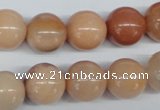 CAJ105 15.5 inches 14mm round red aventurine jade beads wholesale