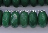 CAJ20 15.5 inches 10*20mm faceted rondelle green aventurine beads