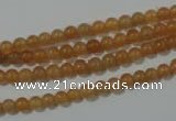 CAJ350 15.5 inches 4mm round red aventurine beads wholesale