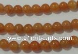 CAJ351 15.5 inches 6mm round red aventurine beads wholesale