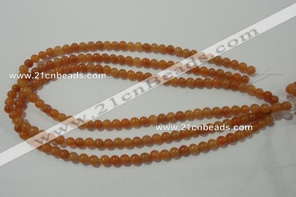 CAJ351 15.5 inches 6mm round red aventurine beads wholesale