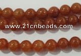 CAJ352 15.5 inches 8mm round red aventurine beads wholesale