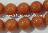 CAJ355 15.5 inches 14mm round red aventurine beads wholesale