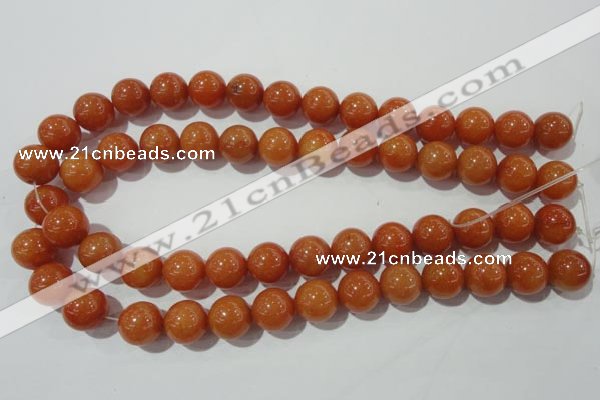 CAJ355 15.5 inches 14mm round red aventurine beads wholesale