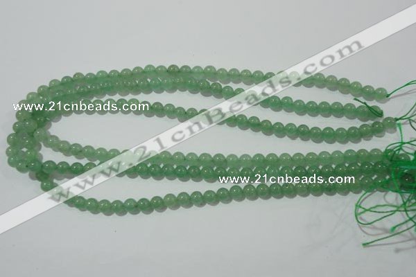 CAJ401 15.5 inches 6mm round green aventurine beads wholesale