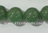 CAJ407 15.5 inches 18mm round green aventurine beads wholesale